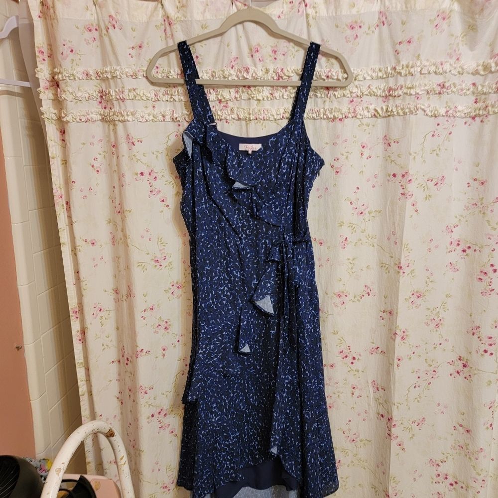 Parker Midnight Blue High Low Dress - Picture 2 of 10